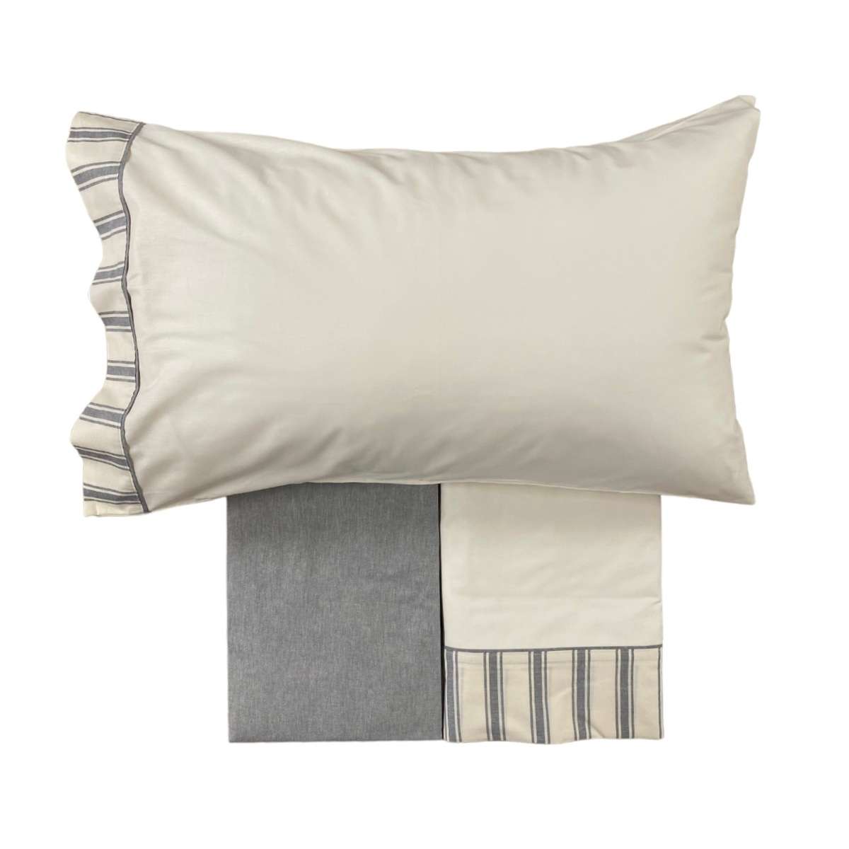Immagine variante Grigio - Completo Letto Matrimoniale Melia- 2 Colori | Cavalieri Spa