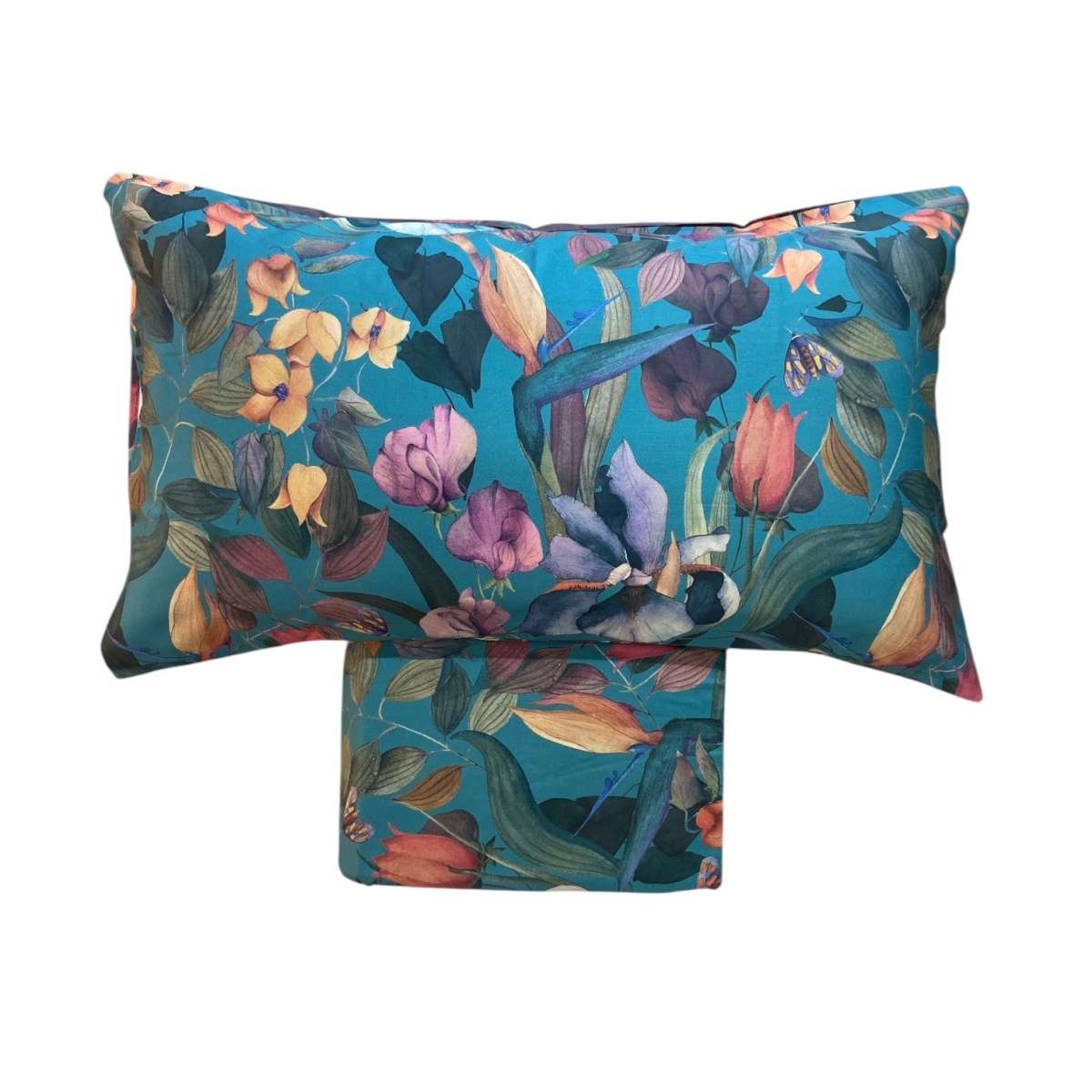Immagine variante Ottanio - Copripiumino Matrimoniale Iris Persiano in Satin - 2 Colori | Pietro Zanetti Home