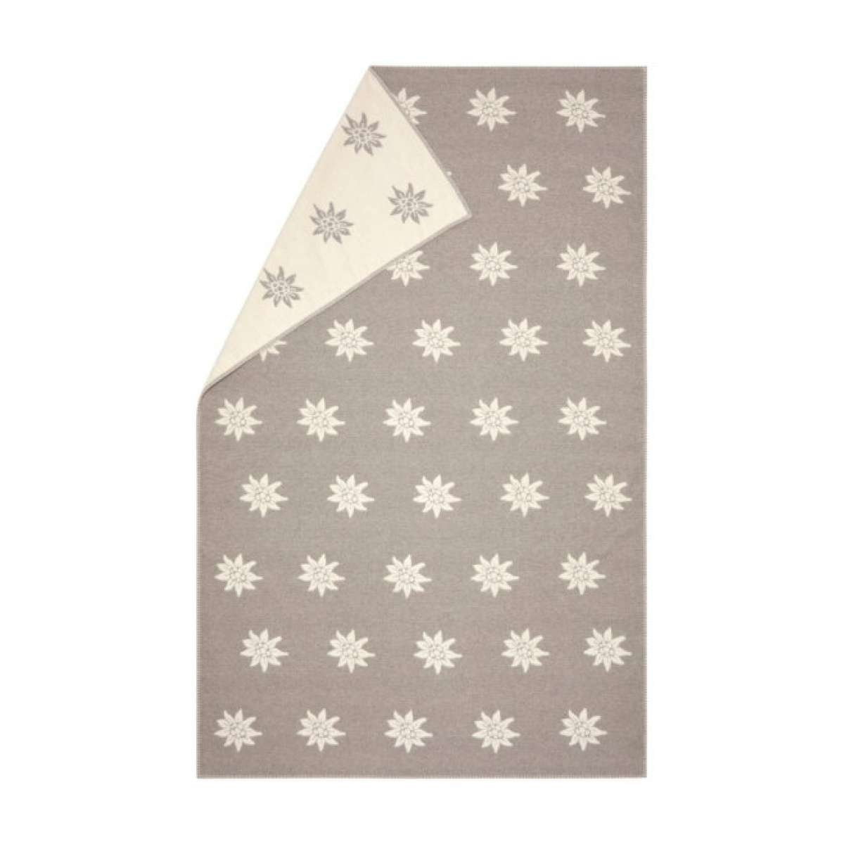 Immagine variante Tortora - Coperta invernale in Cotone Edelweiss 135x200 - 2 Colori | David Fussenegger
