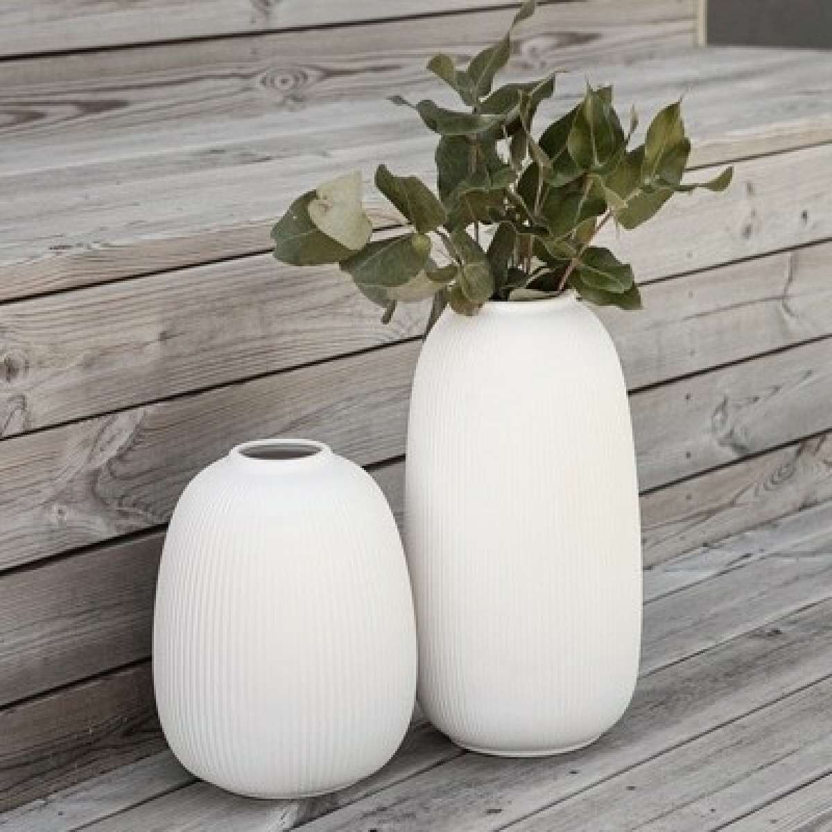 Immagine del prodotto Vaso Aby Bianco in Ceramica opaca (3 misure) | Storefactory