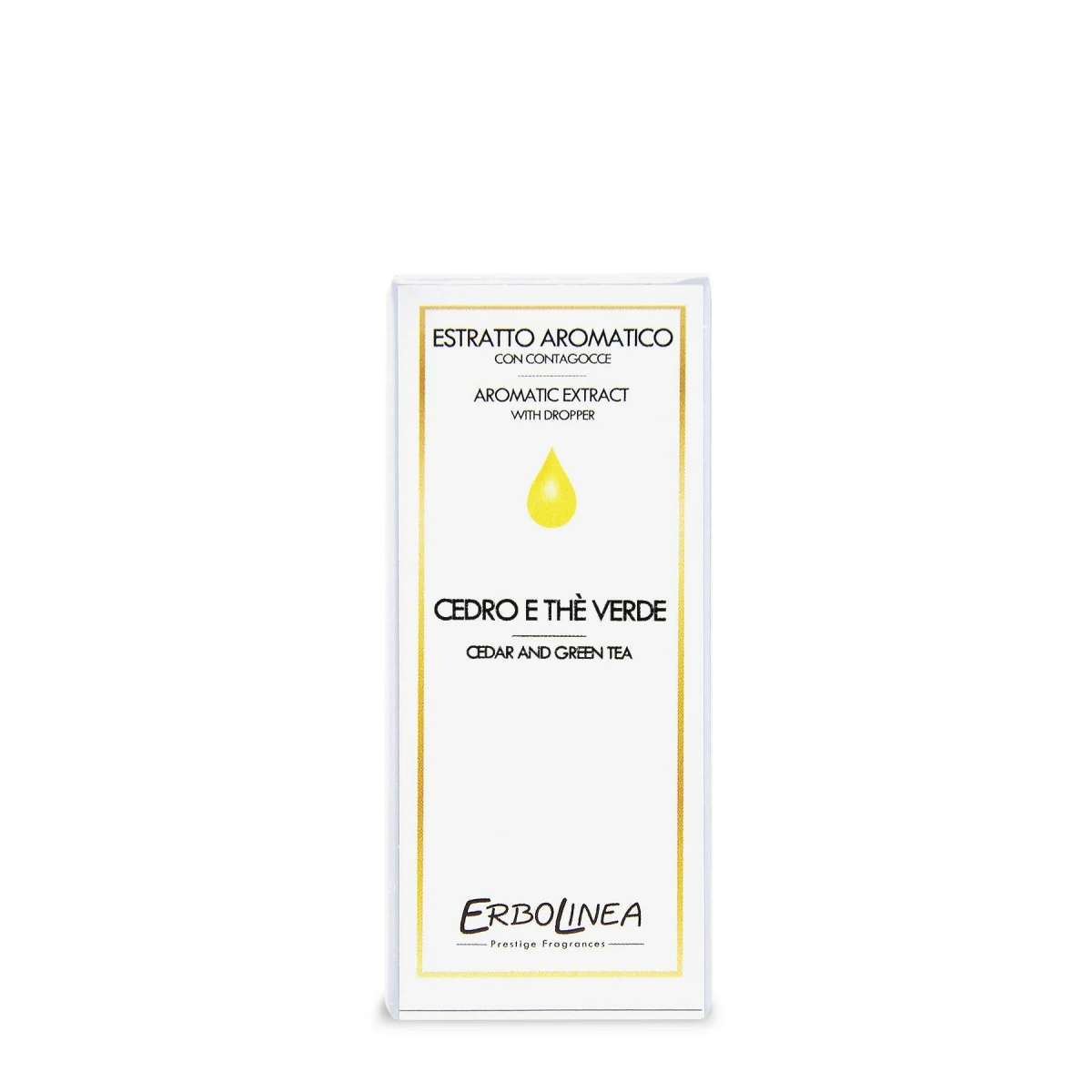 Immagine del prodotto Estratto Aromatico con Contagocce Cedro e The Verde 10 ml | Erbolinea