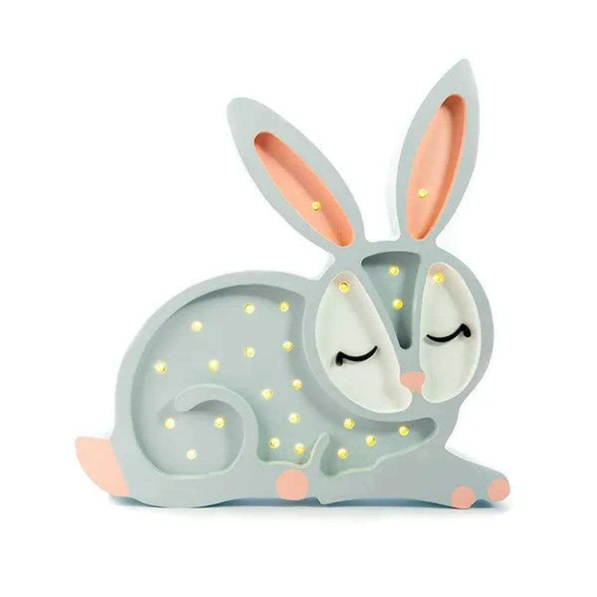 Immagine del prodotto Lampada in Legno Bunny Light Grey | Little Lights