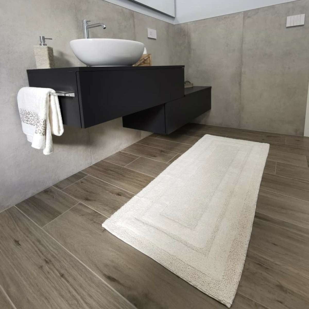 Immagine del prodotto Tappeto Bagno Sirio in Cotone 100% con Antiscivolo | Pietro Zanetti Home