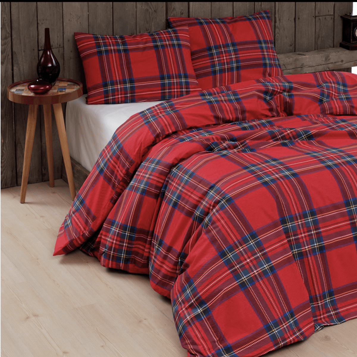 Immagine del prodotto Copripiumino Matrimoniale Tartan Rosso in FLANELLA Daunex | Daunex