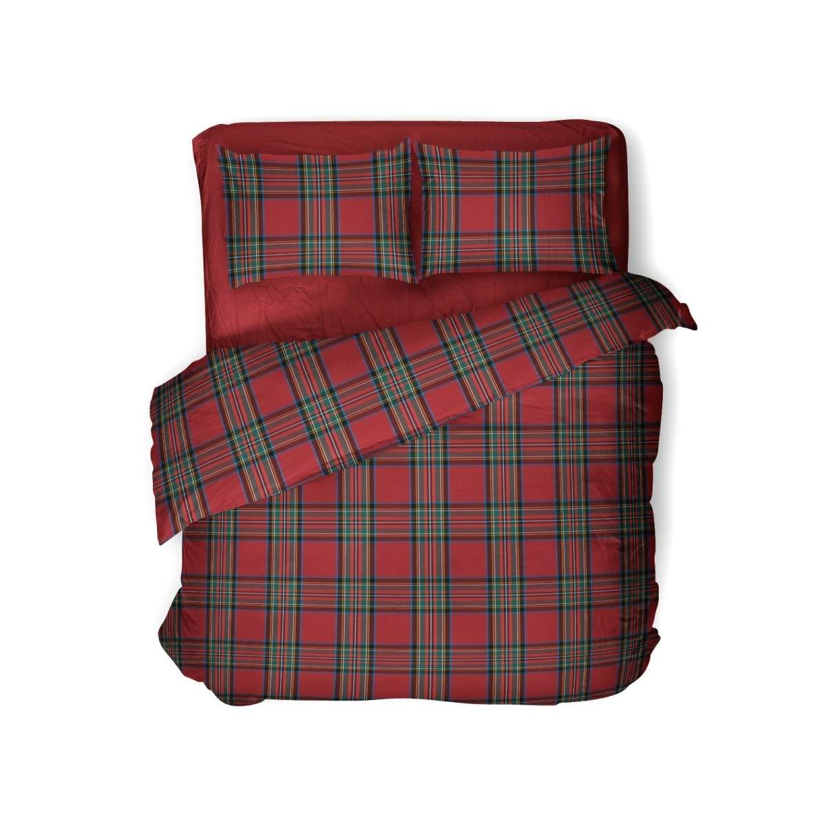 Immagine del prodotto Copripiumino Matrimoniale Tartan Rosso in FLANELLA Daunex | Daunex