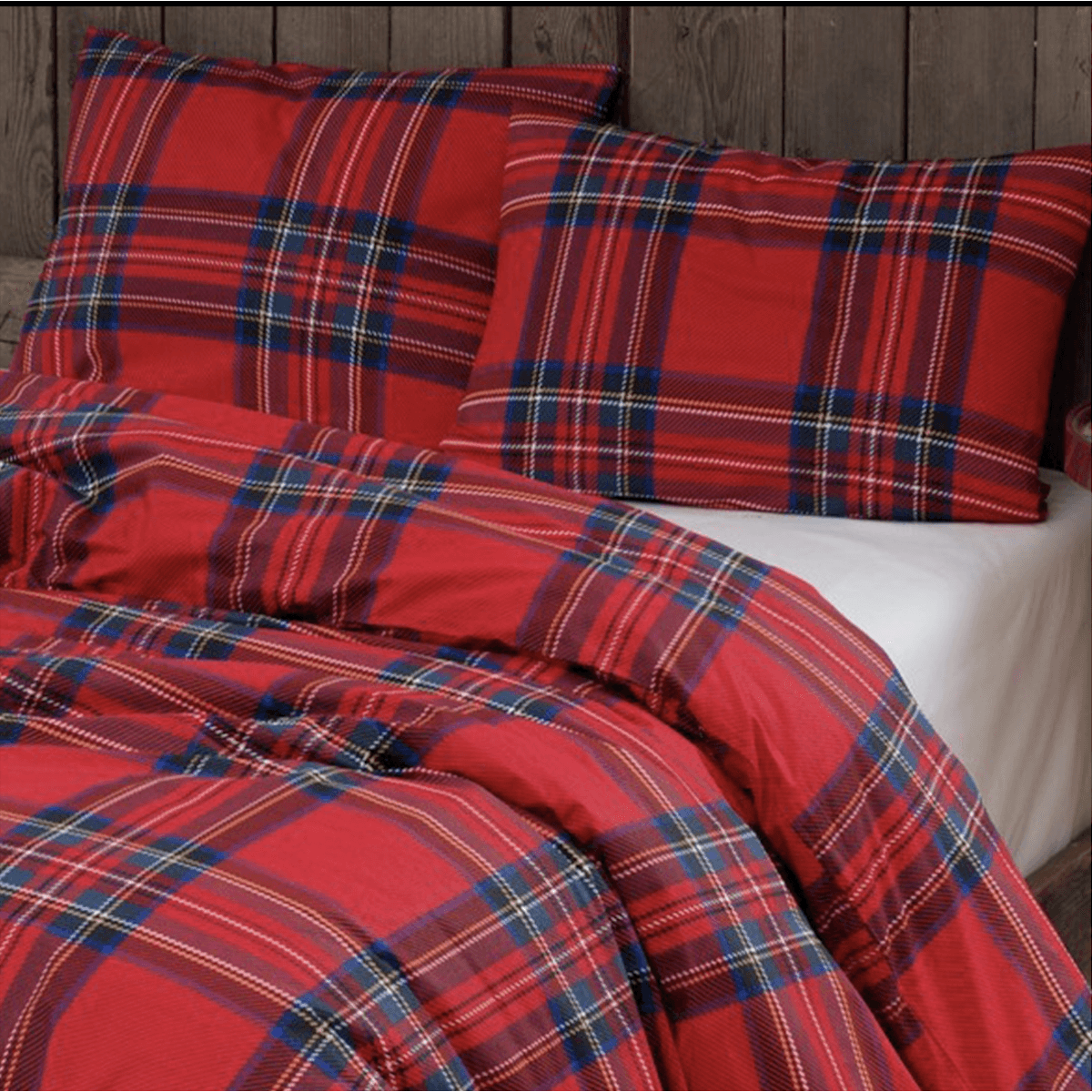 Immagine del prodotto Copripiumino Matrimoniale Tartan Rosso in FLANELLA Daunex | Daunex