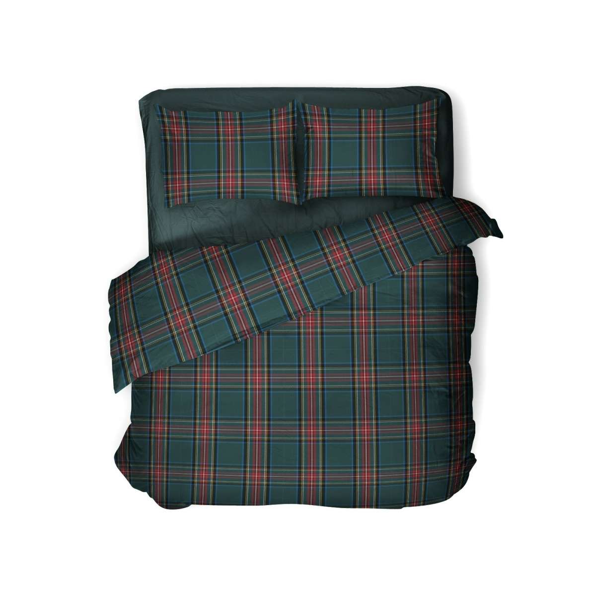 Immagine del prodotto Copripiumino Matrimoniale Tartan in 100% Cotone Daunex (3 Colori) | Daunex