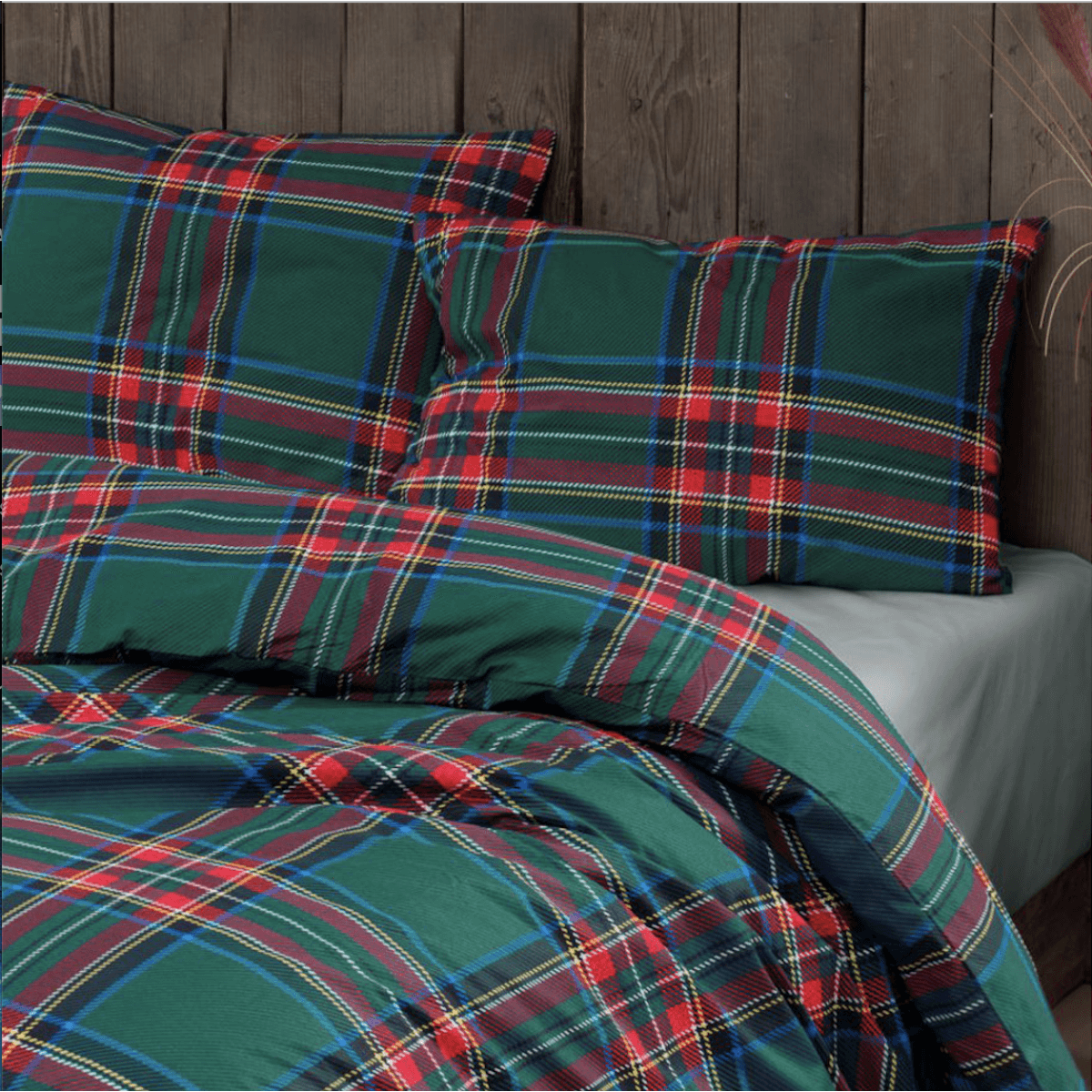 Immagine del prodotto Copripiumino Matrimoniale Tartan in 100% Cotone Daunex (3 Colori) | Daunex