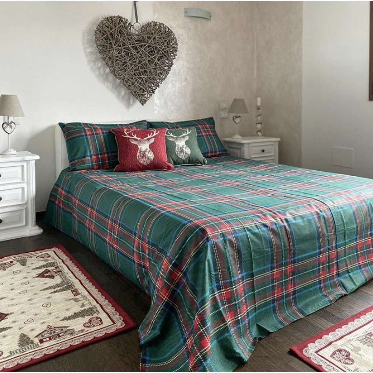 Immagine del prodotto Copripiumino Matrimoniale Tartan in 100% Cotone Daunex (3 Colori) | Daunex