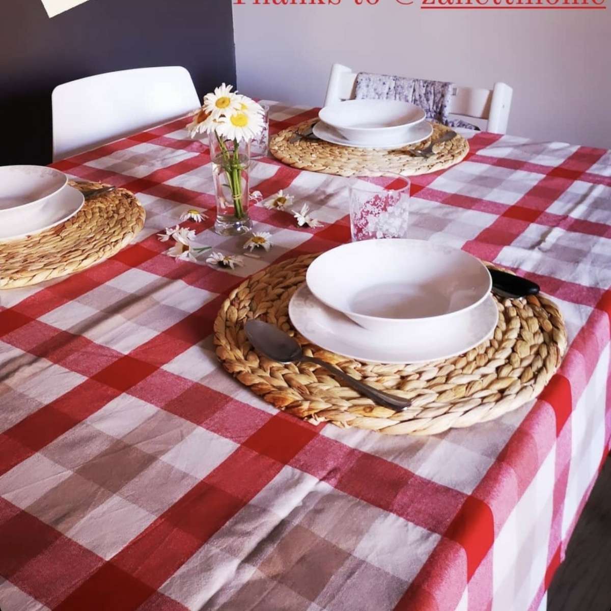 Immagine del prodotto Tovaglia Rettangolare in 100% Cotone Country Rosso | Pietro Zanetti Home