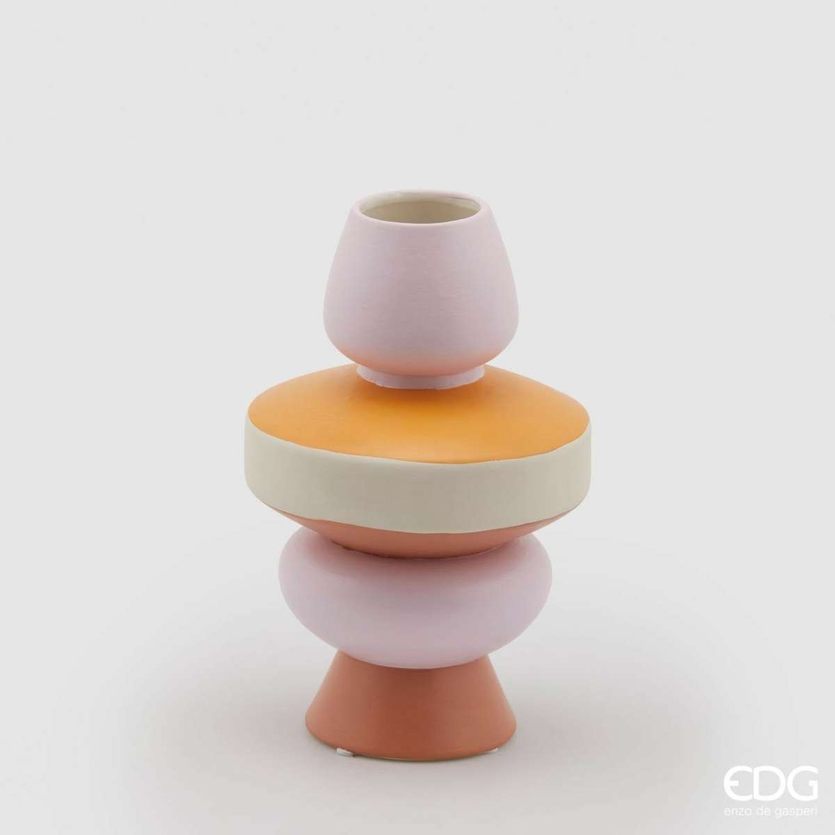 Immagine del prodotto Vaso PinkCream Geometrie h23x15 cm | EDG Enzo De Gasperi