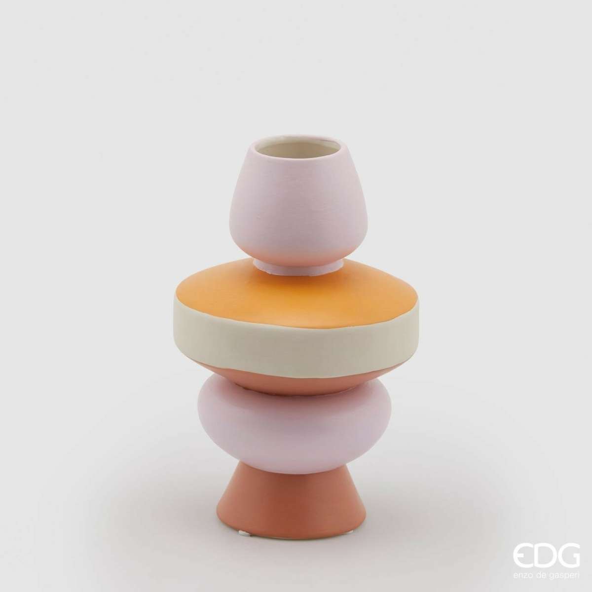 Immagine del prodotto Vaso PinkCream Geometrie h23xø15 cm | EDG Enzo De Gasperi