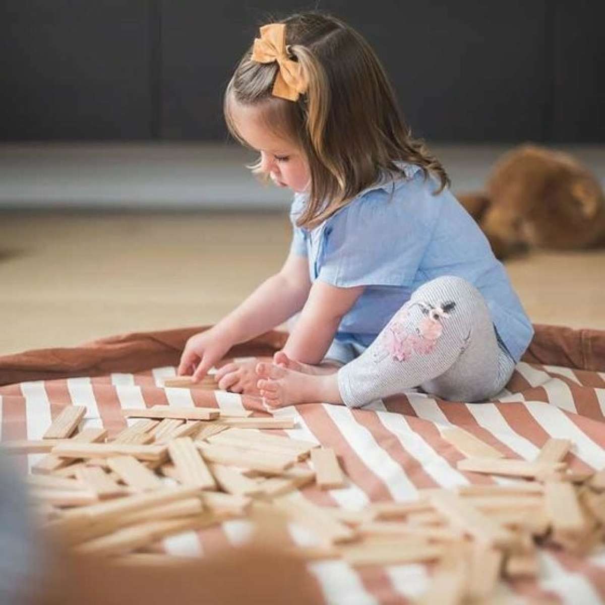 Immagine del prodotto Sacco Portagiochi Play & Go Stripes Brown | Play&Go