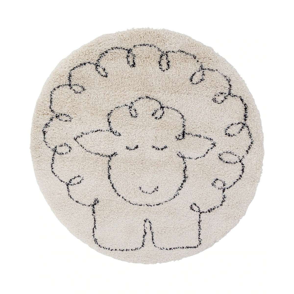 Immagine del prodotto Tappeto Rotondo per bambini Soft Piccola Pecora  120 cm | AFK Living