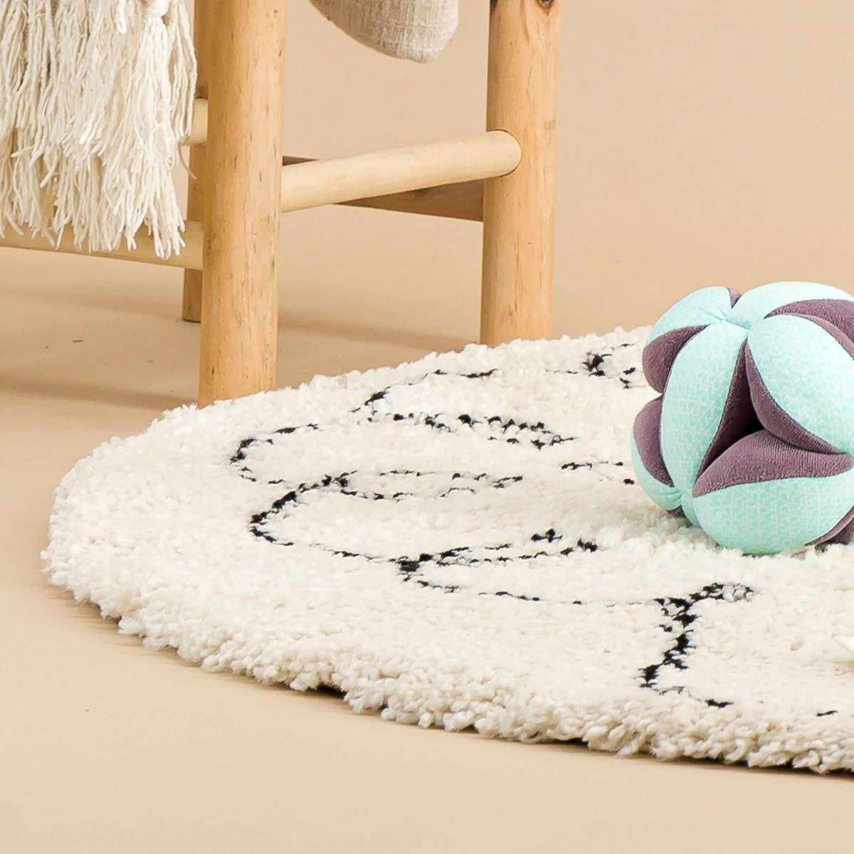 Immagine del prodotto Tappeto Rotondo per bambini Soft Piccola Pecora  120 cm | AFK Living