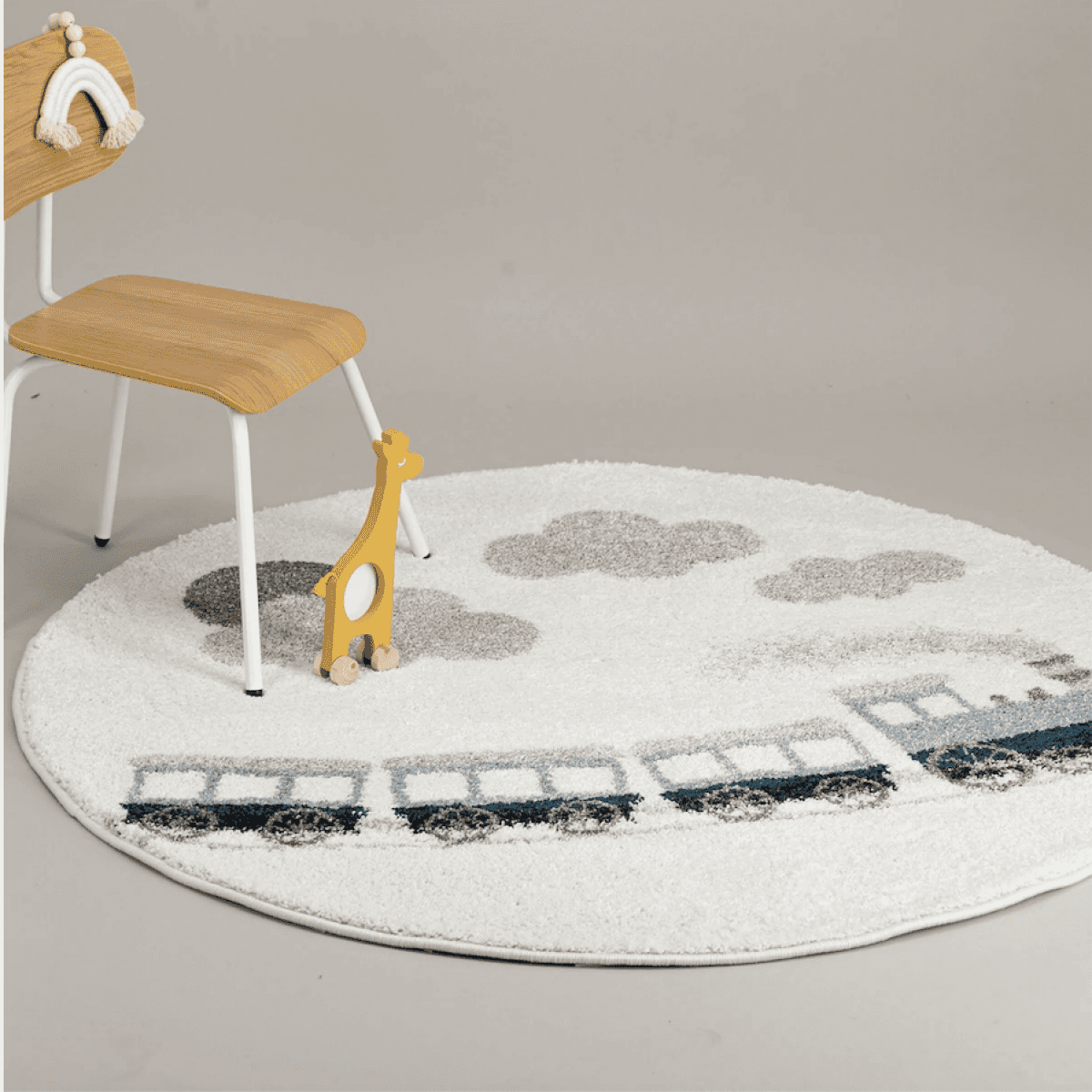 Immagine del prodotto Tappeto Rotondo per bambini Piccolo Trenino  120 cm | AFK Living