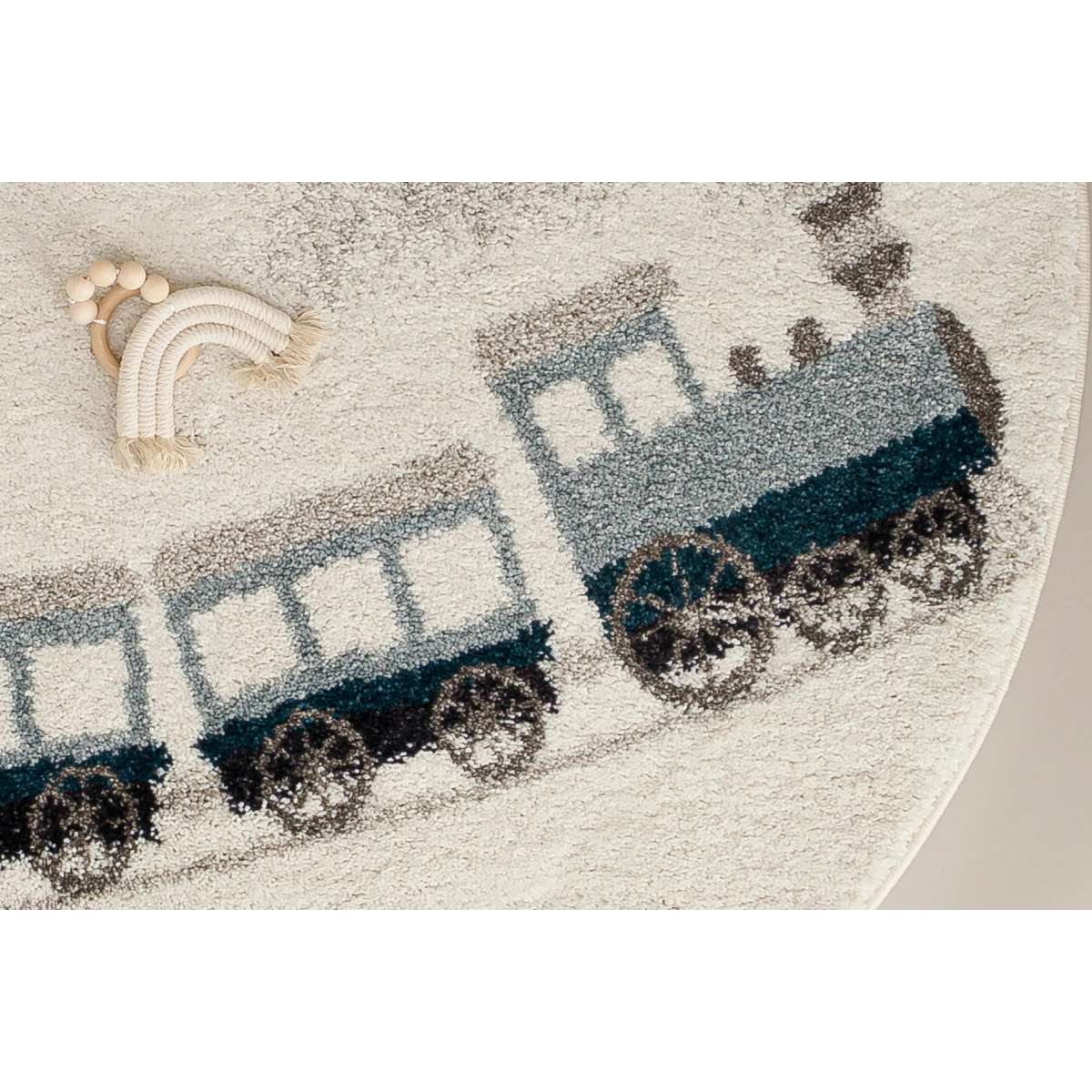 Immagine del prodotto Tappeto Rotondo per bambini Piccolo Trenino  120 cm | AFK Living