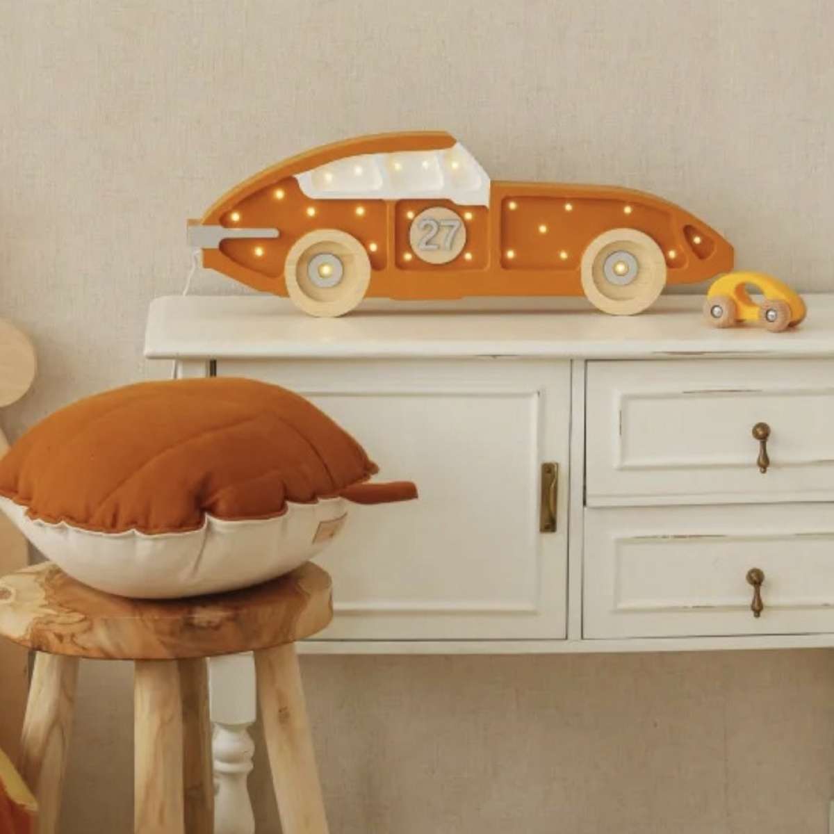 Immagine del prodotto Lampada in Legno Race Car Mustard | Little Lights