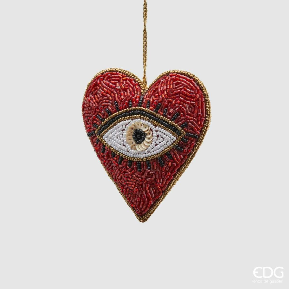Immagine del prodotto Decorazione Perline a forma di Cuore 10 cm | EDG Enzo De Gasperi