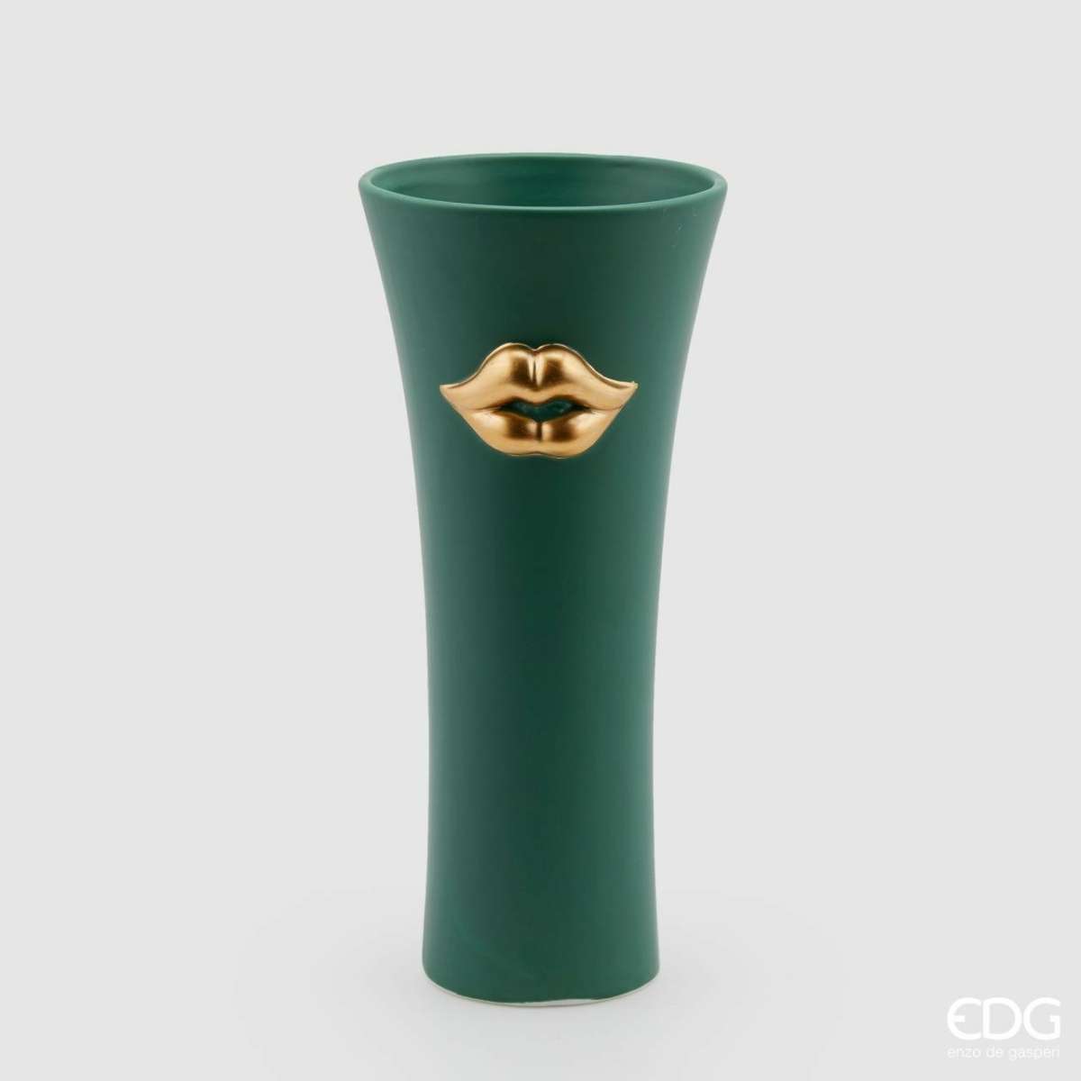 Immagine del prodotto Vaso Kiss in Ceramica Verde - 2 Misure | EDG Enzo De Gasperi