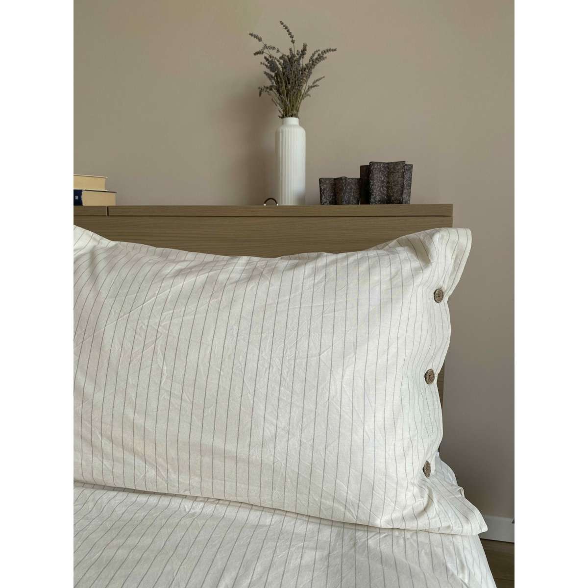 Immagine del prodotto Completo Letto Matrimoniale Cleme No Stiro in Cotone Tinto in Filo (5 color | Govina Biancheria per la Casa