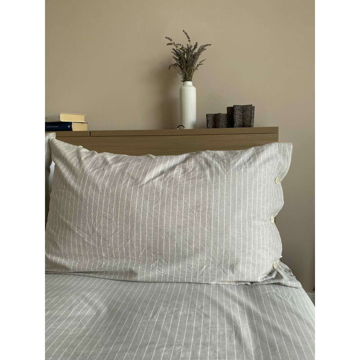 Immagine del prodotto Completo Letto Matrimoniale Cleme No Stiro in Cotone Tinto in Filo (5 color | Govina Biancheria per la Casa