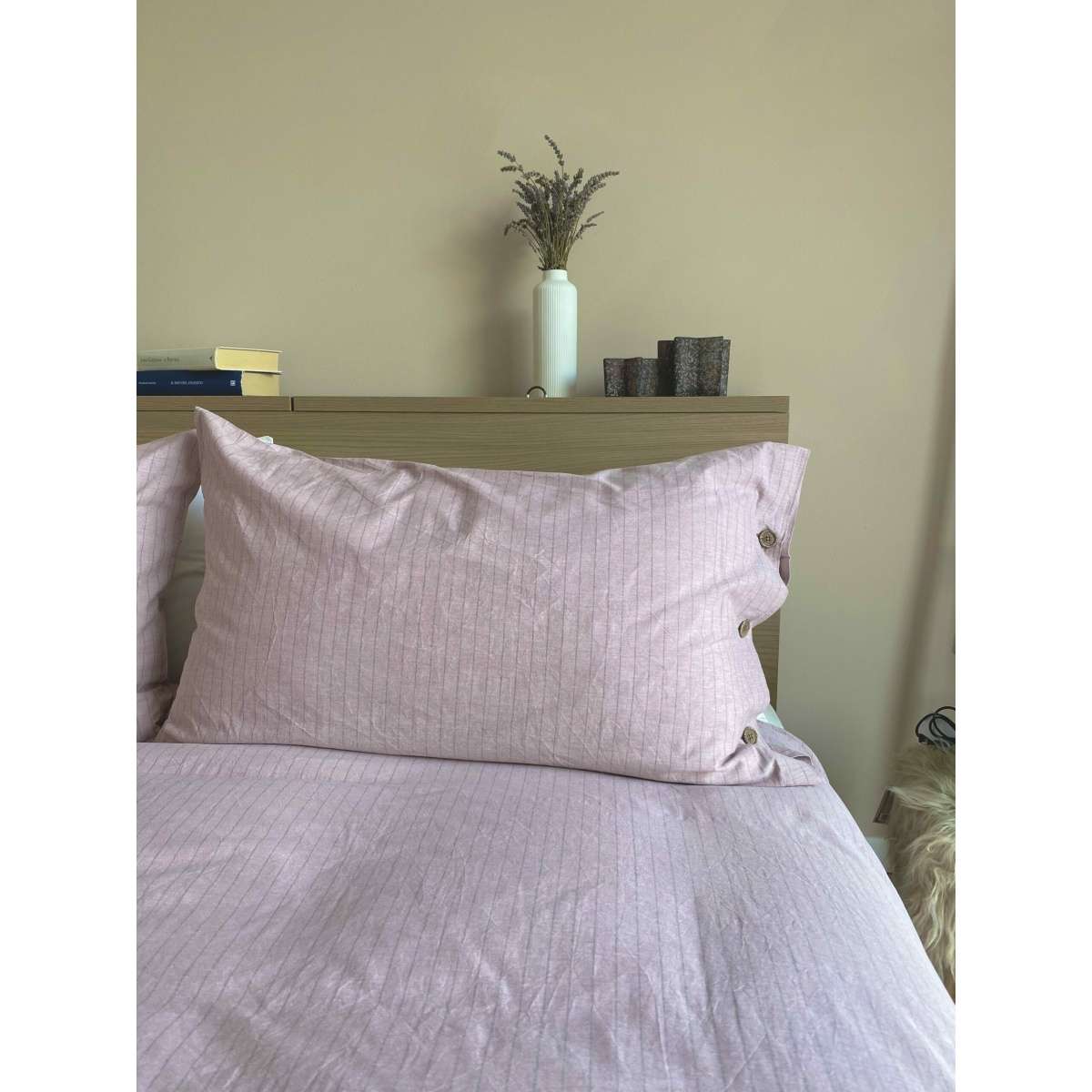 Immagine del prodotto Completo Letto Matrimoniale Cleme No Stiro in Cotone Tinto in Filo (5 color | Govina Biancheria per la Casa
