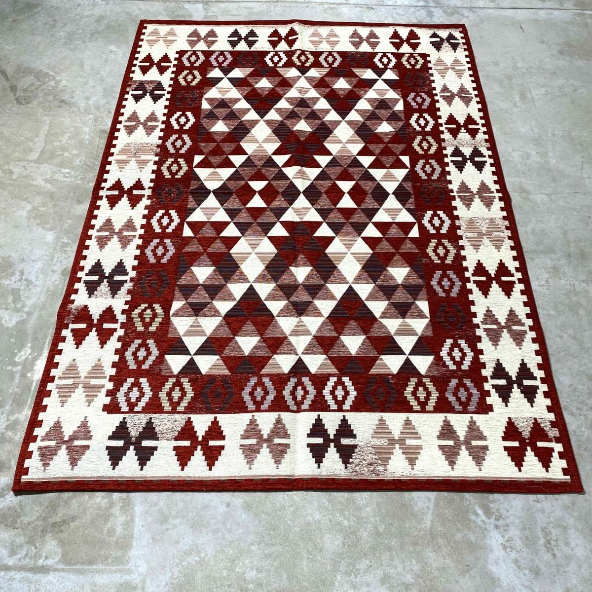 Immagine del prodotto Tappeto Kilim Rosso Antiscivolo e Lavabile in Lavatrice | Pietro Zanetti Home