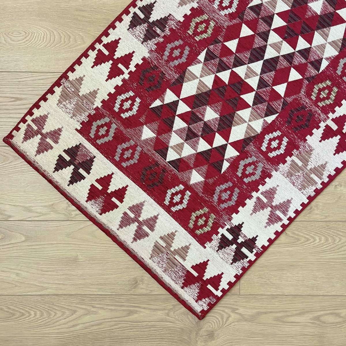 Immagine del prodotto Tappeto Kilim Rosso Antiscivolo e Lavabile in Lavatrice | Pietro Zanetti Home