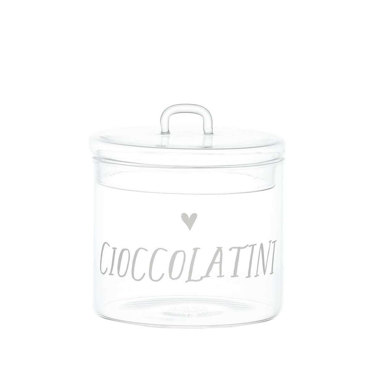 Immagine del prodotto Barattolo in vetro borosilicato Cioccolatini Cuore 12 cm | Simple Day