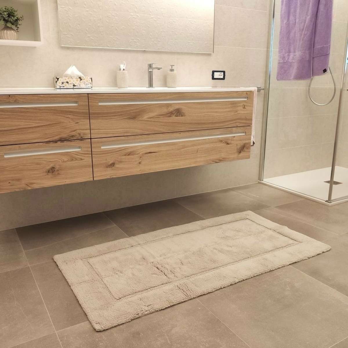 Immagine del prodotto Tappeto Bagno Ring in Cotone 100% con Antiscivolo | Pietro Zanetti Home