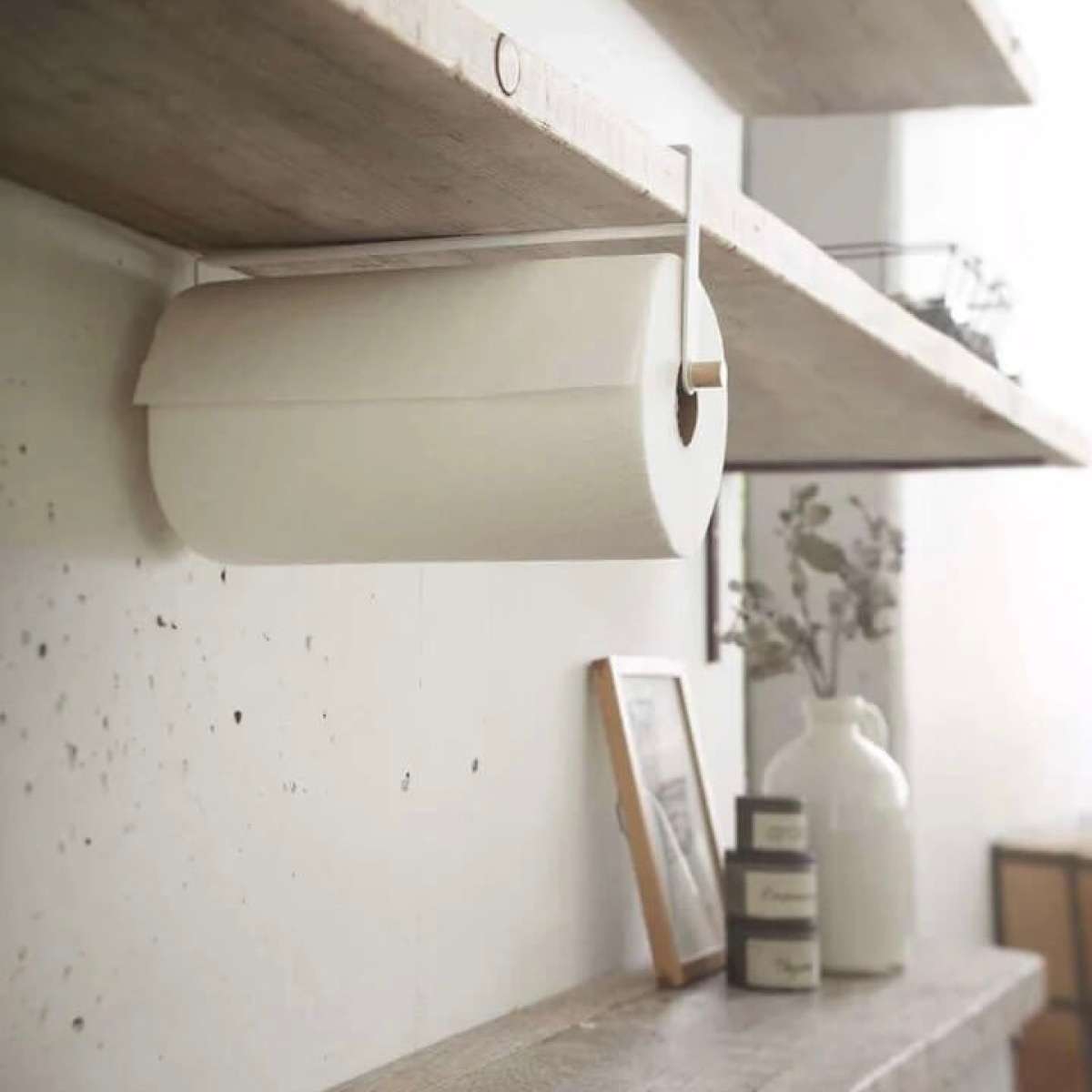 Immagine del prodotto Portarotolo da Cucina Tosca in Metallo Bianco | Yamazaki