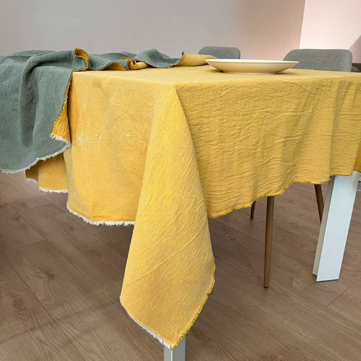 Immagine del prodotto Tovaglia Rettangolare Bicolor Arisa 150x220 cm in Cotone No Stiro (9 colori | Govina Biancheria per la Casa