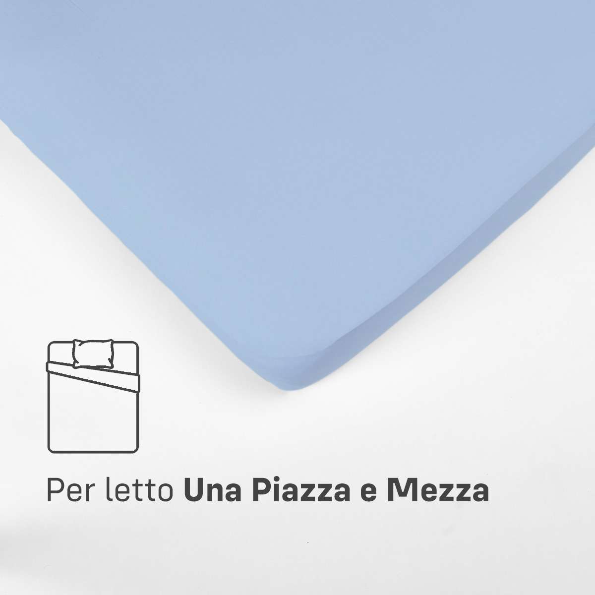 Immagine del prodotto Sotto con Angoli UNA PIAZZA E MEZZA in Cotone Jersey Elasticizzato | Pietro Zanetti Home