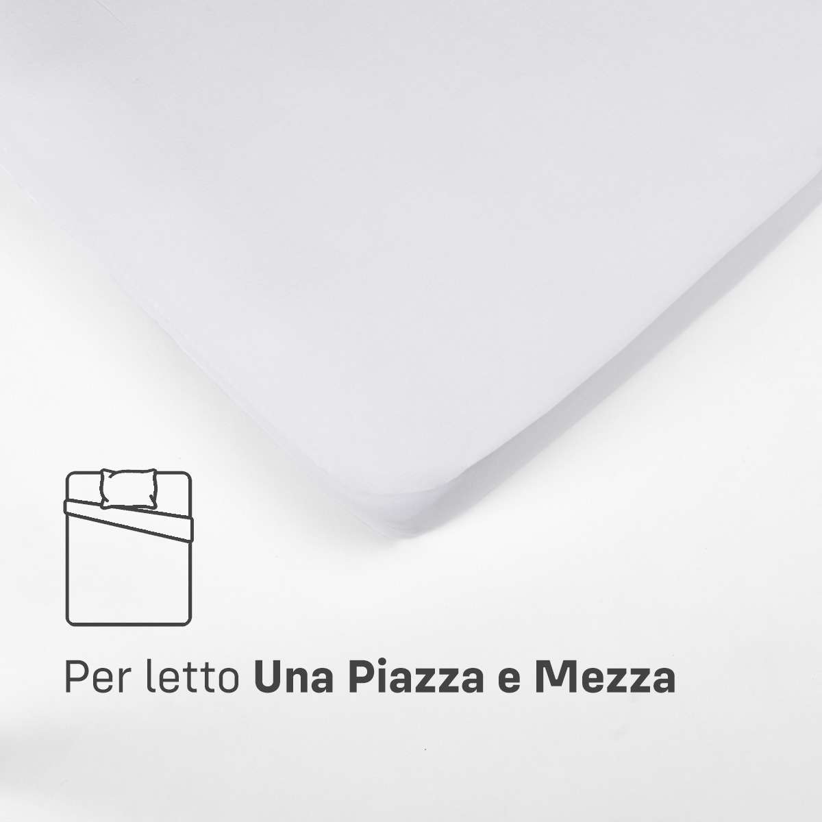 Immagine del prodotto Sotto con Angoli UNA PIAZZA E MEZZA in Cotone Jersey Elasticizzato | Pietro Zanetti Home