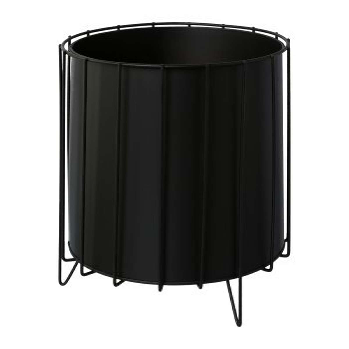 Immagine del prodotto Vaso in Metallo con supporto nero (3 Varianti) CACHEPOT | Gasper since 1965