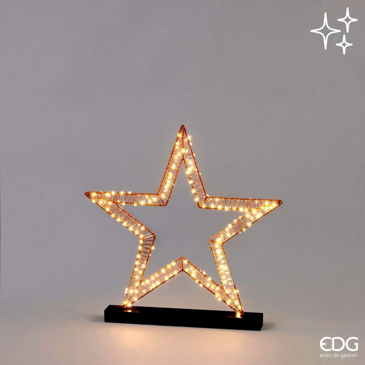 Immagine del prodotto Stella di Natale Con Microled Flat con Base L48xH50 cm | EDG Enzo De Gasperi