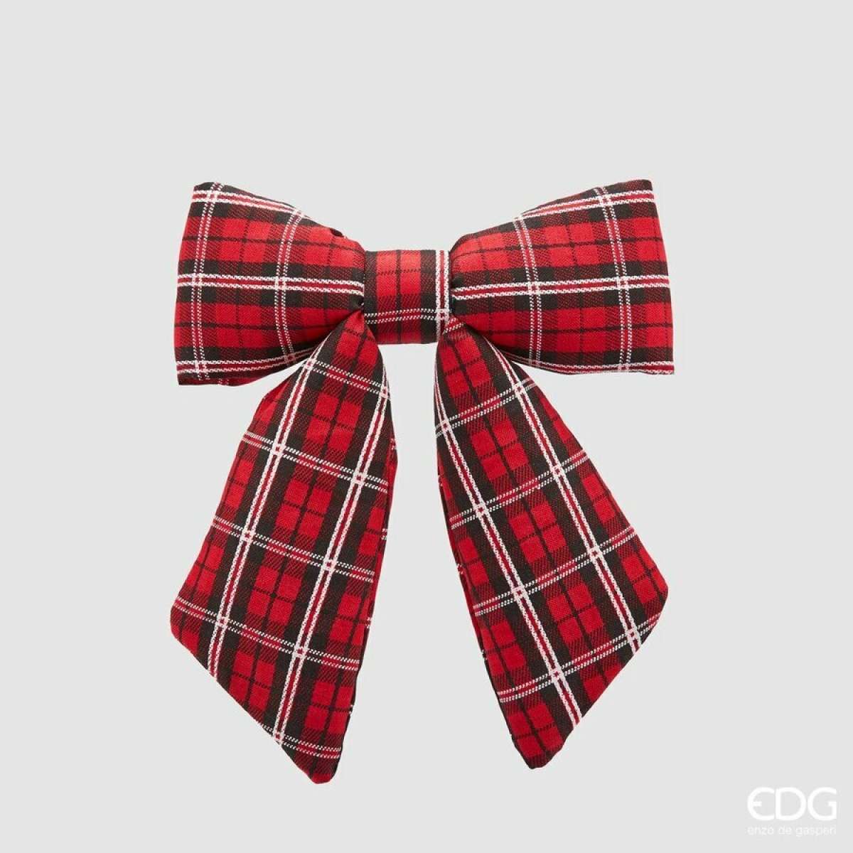 Immagine del prodotto Fiocco Decorativo Tartan imbottito per Albero, Ghirlanda e Dietro porta (2 Misure) | EDG Enzo De Gasperi