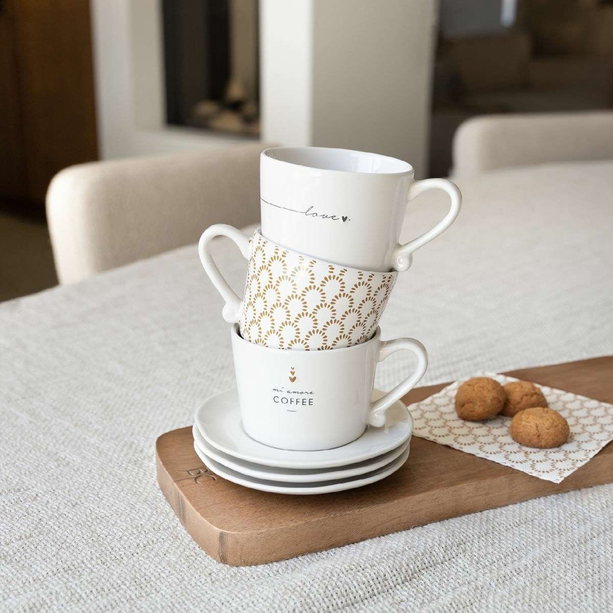 Immagine del prodotto Mug Media Piccoli Archi Cuoricino Caramello | Bastion Collections