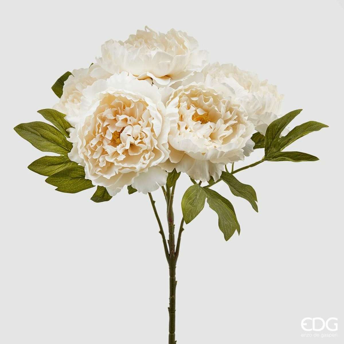 Immagine del prodotto Cespuglio x5 Peonia Epoque Artificiale h 50 cm - 3 Colori | EDG Enzo De Gasperi