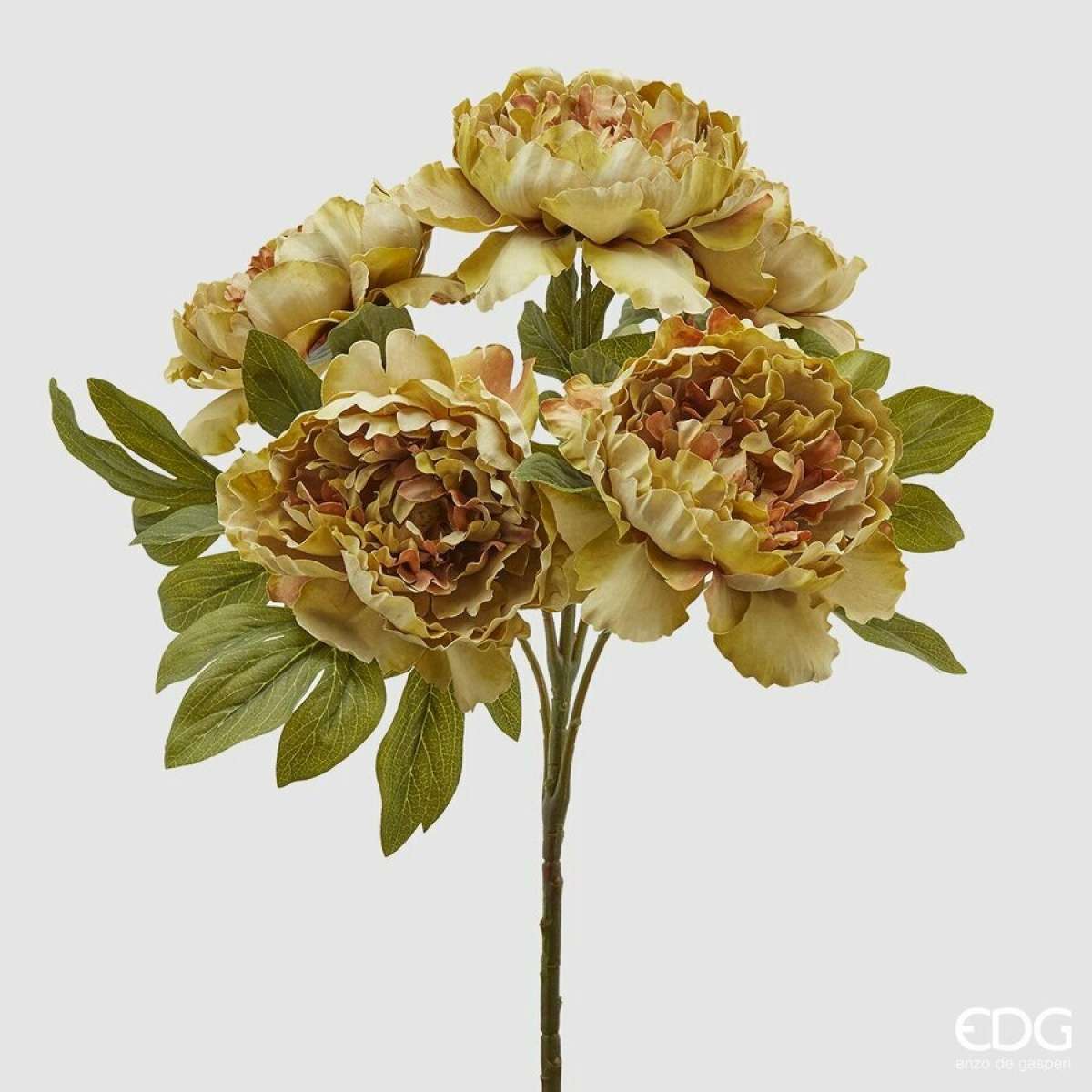 Immagine del prodotto Cespuglio x5 Peonia Epoque Artificiale h 50 cm - 3 Colori | EDG Enzo De Gasperi