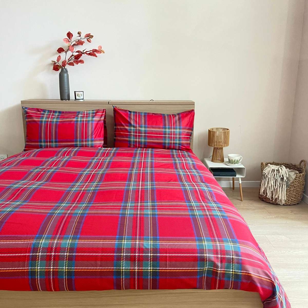 Immagine del prodotto Copripiumino Matrimoniale Tartan Rosso in FLANELLA Daunex | Daunex