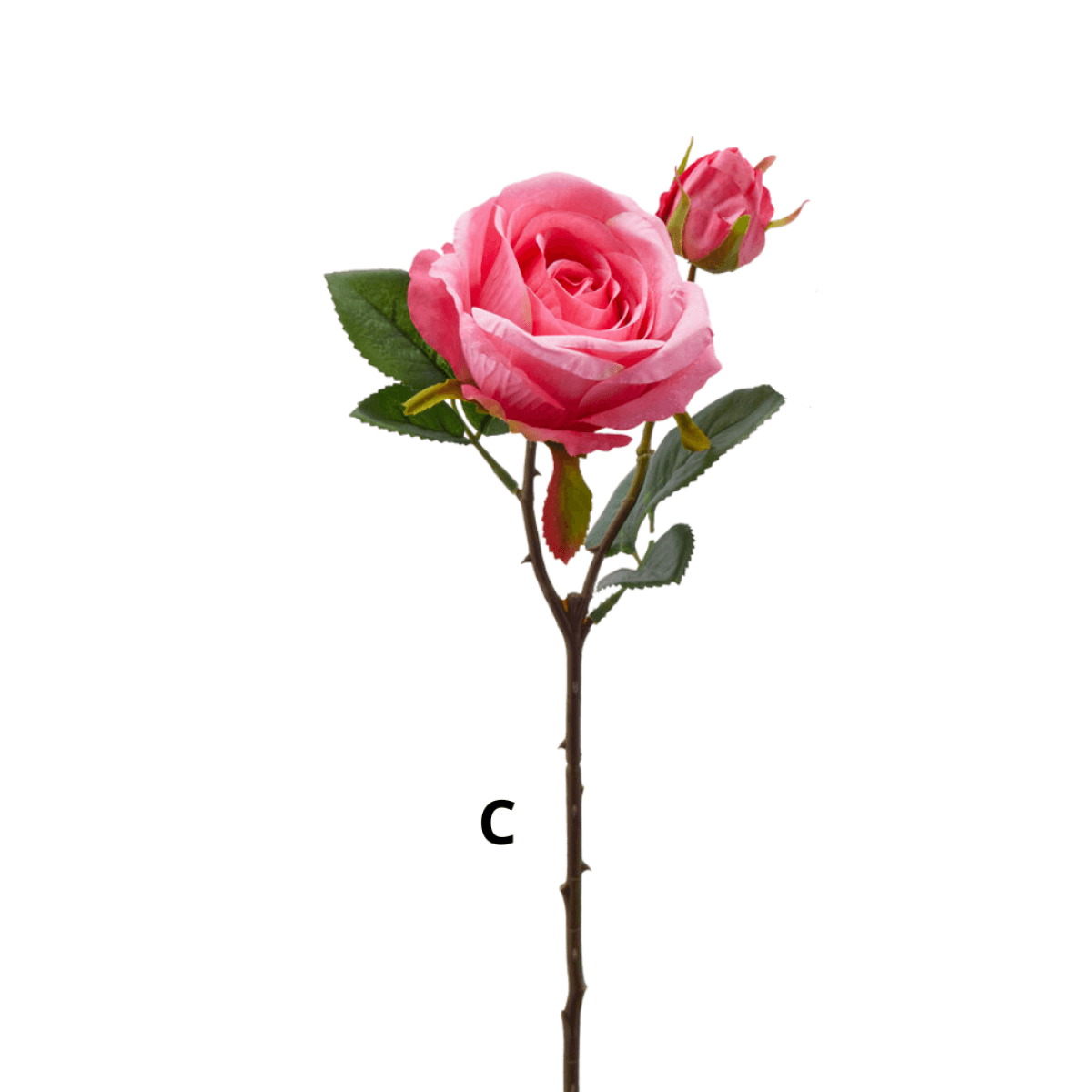 Immagine del prodotto Rosa con Bocciolo Artificiale h 50 cm - 6 Colori | EDG Enzo De Gasperi