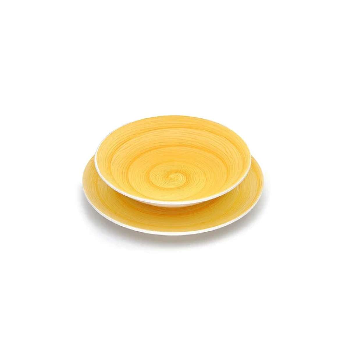 Immagine del prodotto Piatto Fondo in Ceramica Dipinto a Mano  24 cm - 12 Colori | Memento