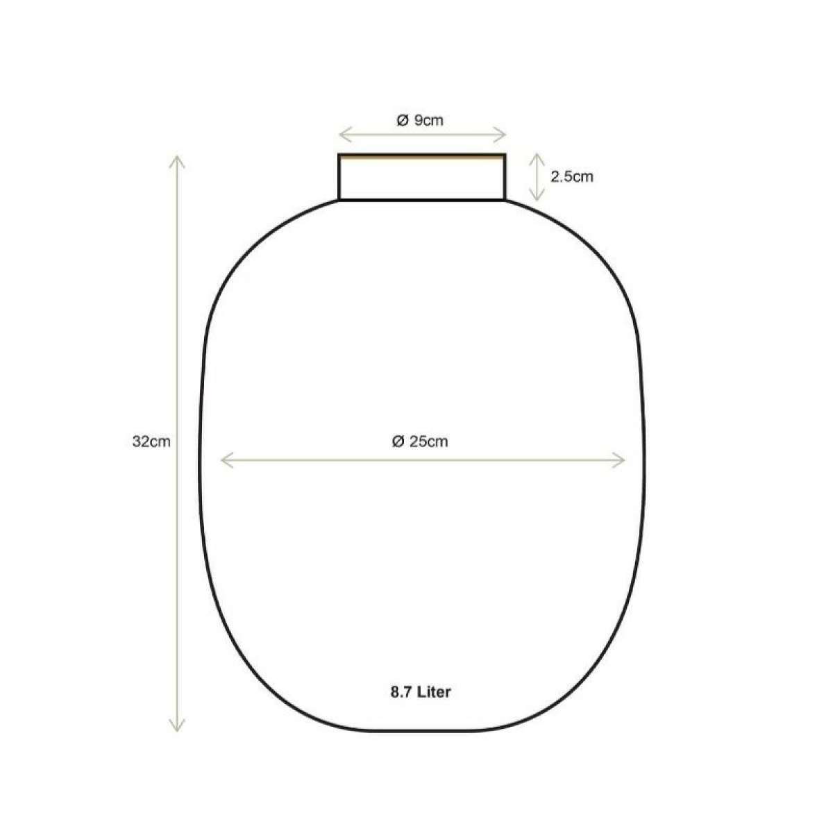 Immagine del prodotto Vaso Metal 32 cm - 6 Colori | Pip Studio Amsterdam