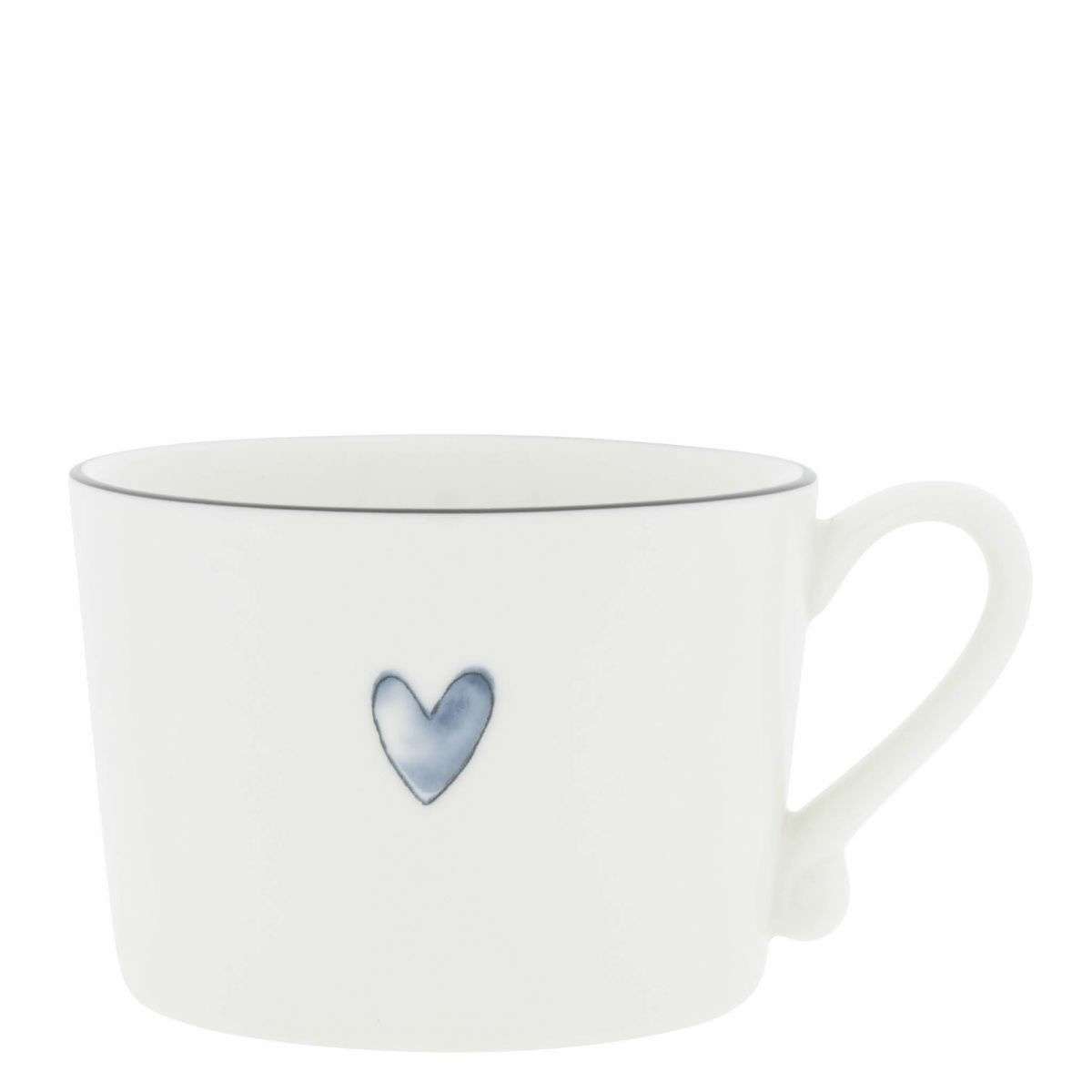 Immagine del prodotto Mug in Ceramica Bianca con Cuoricino Iris Blu | Bastion Collections