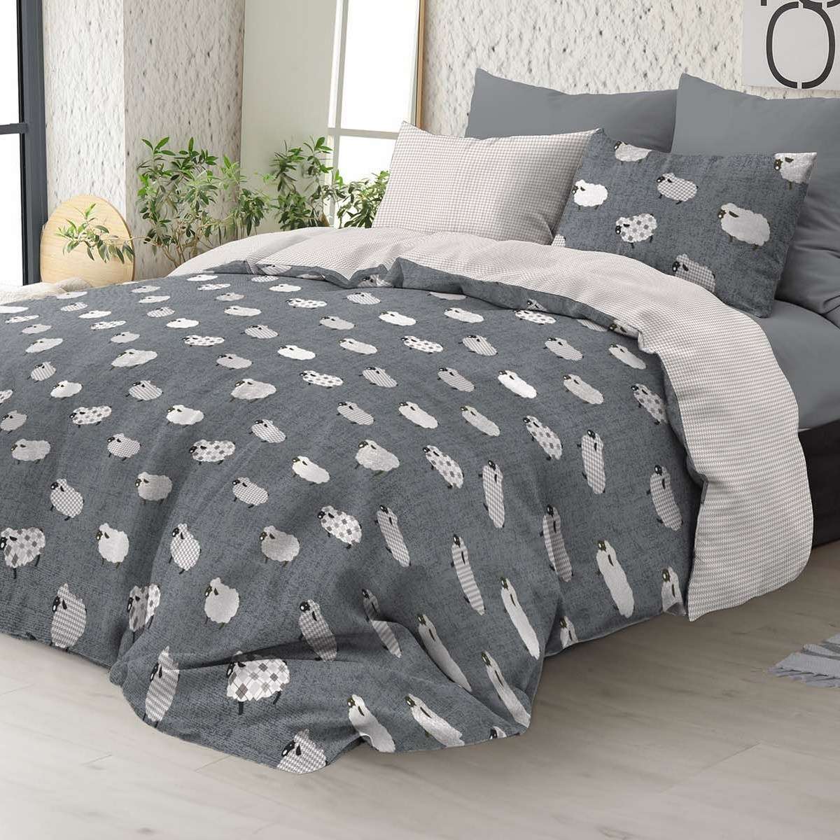 Immagine del prodotto Copripiumino Una Piazza e Mezza Pecorelle in 100% Cotone Daunex - 2 Colori | Daunex