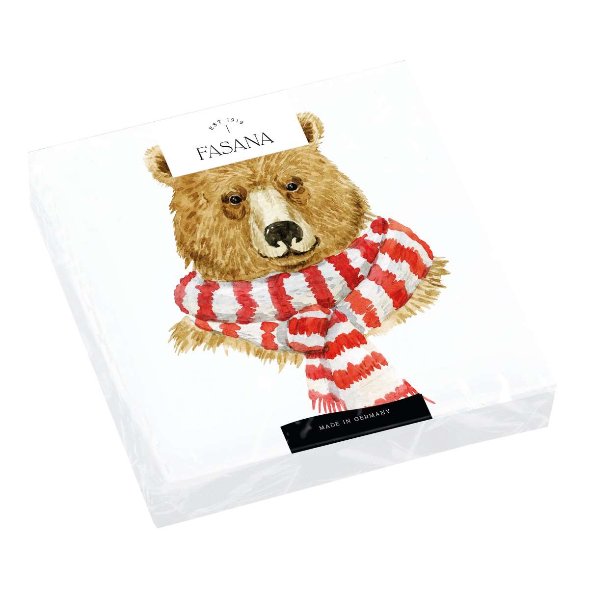 Immagine del prodotto Tovaglioli di Carta Winter Brown Bear 33x33 cm | FASANA EST 1919