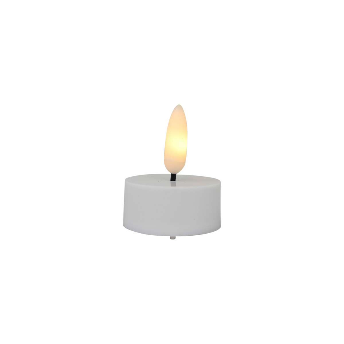 Immagine del prodotto Candela Tea Light Fiamma Led 3D luce calda con timer  4x4x h 4.5 cm | Concord Home & Interior