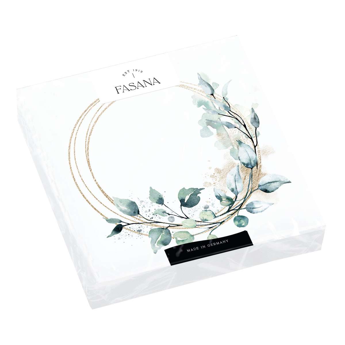 Immagine del prodotto Tovaglioli di Carta Golden Leaves Wreath 33x33 cm | FASANA EST 1919